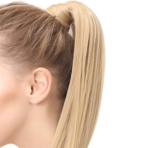 ✨24” #6 DARK BROWN STRAIGHT CLIP ON PONYTAIL.*NWT* main image 2